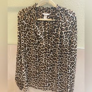 H&M animal print top